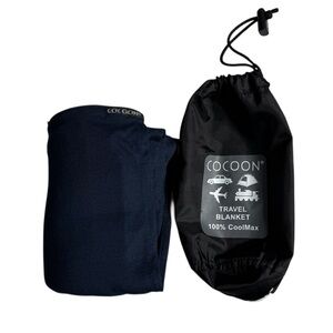 Cocoon Travel Blanket Coolmax with Storage Bag Navy Blue